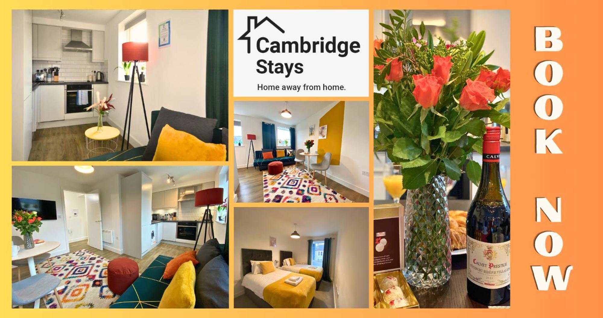 Cambridge Stays Central Apart Hotel 1Br Flats-Easy Walk To City Centre-Parking 외부 사진